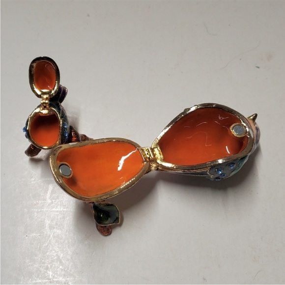 Jay Strongwater Purple and Green Bird Figurine - Picture 5 of 6